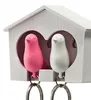 2 Birds Keychains House Nest Whistle Titular Chain Ring Ring Keychain Keyring cabide rack2276813