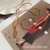 Geomancy Accessoire Chenmo Simple Geleidelijke overlay dragen Little Koi Lucky Small Fine Fine Women's Natural Red Agate Commuter kralen Bracelet