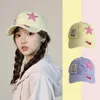 Ballkappen Blume Patch Baseball Cap Mode atmungsaktiv