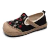 Sommer Frauen Freizeitschuhe Canvas Gai Vintage Black Pink Black Blue Flats Outdoor Saison Casual Schuhe Size36-40