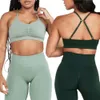 Align Gym Effortless Lu 2 Pieces Seamless Yoga Set Women Bra High Waist Leggings Fiess Clothing Femme Sportswear Sports Suit Lemon Gym Runn