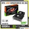 Cartões de gráficos gigabyte geForce RTX 4060 WindForce OC 8G Card 8Gb 128 bits PCI-E 4.0 GDDR6 VÍDEO DOPRE