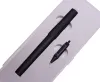 Pennor PenBBS 350 Svart Fountain Pen Aluminiumlegering Anod Octagonal Fine NiB Ink Pen med Gift Case Office Business Writing Set