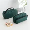 Casos moda nova portátil multicamada PU PU Cosmetic Bag de grande capacidade Bolsa de armazenamento cosmético de viagem à prova d'água multifuncional