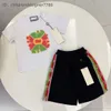 2024 ensembles de vêtements bébé filles shorts de garçon de fleur de fleur costumes de vêtements pour enfants