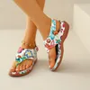 Sandálias femininas saltos de cunha ortopédica sandálias de verão moda de fivela para mulheres chinelos de praia zapatos de mujer 240415