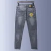 Мужские джинсы дизайнер европейский модный бренд.