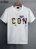 イタリアニューメンズデザイナーTシャツパリファッションTシャツ夏D Tシャツ男性トップ品質100％コットンM-XXXL DT949