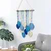 Arazzi foglia a foglia marrone marrone muro di bombe boho decorazione macrame sospeso soggiorno decors dono estetico nordico