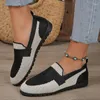 Casual Shoes Spring 2024 Women's Fashion Flat Bottom Vintage Cool Bekväm duk