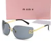 Mui Womens Designer Sunglasses For Women Top Quality Oval Sun Mirror Blank Gray Frame Retro Small Round Sunglass New Product Prescription Glasses With Box