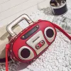 Personnalité des seaux Retro Radio Shape Sac Médens sac à main sac à main