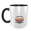 Mugs I Believe In A Thing Called Love Coffee Office Comfortable Handle Juice Cup Accessories For Home