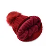 Party Hats Knitted Hat Pom Fur Ball Beanies Adt Women Winter Warm Wool Knitting Outdoor Keep Beanie Caps L6 Drop Delivery Home Garde Dhavq