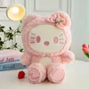 Wholesale cute strawberry cat plush toy Kids game Playmate Holiday gift Claw machine prizes 30cm98116