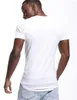 Herrdräkter B1776 Wide Vee tee manlig tshirt osynlig undertröja modell skopa hem smal passform kort ärm