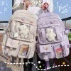 حقائب Ackpack for Girls Kids Cute Kawaii School Bag حقيبة Backbag Backpack للمدرسة الثانوية المتوسطة مع جيب مكافحة السرقة