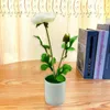 Dekorativa blommor Premium Artificial Potted Flower Plants for Home Decor Colorful Bonsai Ornaments Room Bedroom Garden Faux