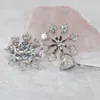 1,5ct 10K 14K Solid Gold Flower Kształt Diamentowy Kolczyki z diamentami
