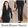 Damen zweisteuelische Hosen formelle Uniform Designs Hosenanzüge für Frauen ol Styles Business Work Wear Blazers Büro Damen Frühling Herbst Problemer