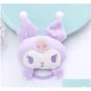 Haaraccessoires Kawaii Fashion Melody Cinnamoroll P Hairband Girls Elastische band 4 kleuren Drop levering Baby Kids Maternity Dhvhl