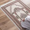 Молитвенный коврик для мусульманского не скользящего мягкий оттенок Ченль одеяло на пол, умываемое ковер, портативное путешествие молитва коврик арабский коврик.
