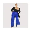 Womens Plus Size T-Shirt Women Shiny Patent Leather Trousers 7Xl High Waist Faux Latex Straight Pants 8Xl With Pocket Flare 9Xl Clubwe Dh6Lr