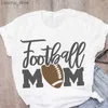 Kvinnors t-shirt plus size kvinnor fotboll mamma fotboll baseboll spel dag kort slve sommar lady womens klädtoppar t-shirt ts bär t-shirt y240420