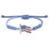 Bracelets de charme American Independence Day Bracelet Moda personalizada MTI FAGN DE CAMADAS USA CIM PENENTE PENDENTE DE PENENTE DE