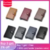 Holders Men Wallet Business Card Holder with Hasp Pop Up Wallet Men Anti Rfid Blocking Aluminum Alloy Card Case Slim Credit Card Holder