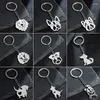 Schlüsselanhänger süßer Tierschlüsselkettenanhänger für Frauen Männer Edelstahl Beutel Key Ketten Keyrings Accessoires Accessoires