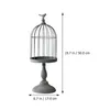 Świece 1PC kutego żelaza Bird Cage Lantern Dekoracyjne świeca stojak na dom