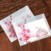 Opakowanie na prezenty 10pcs Vintage Peach Blossom Paper koperta pocztówki Pokrywa karta z życzeniami