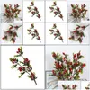 Party Decoration Red Small Pomegranate Fruit Berries Fake Plants For Home Table Fleur Artificielle Christmas Decor Drop Delivery 2021 Otxm3