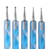 Diamond Rhinestones Double Head Point Drill Pen Dot Painting Point Pen Nail Art Picker Wax Pencil Crystal Handle Tool