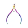 Cuticle Scissors Stainless Steel Manicure Pedicure Tools Silver/Rainbow Dead Skin Scissor Nipper Clipper Tool