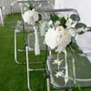 Dekoracyjne kwiaty sprzedające hurtowe romantyczne krzesło z tyłu kwiatu dekoracji ślubnej klasyka