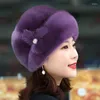 قبعة قبعة الشتاء أغطية تقليدية دافئة للنساء