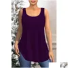 T-shirt de camiseta de tamanho feminino Natal Purple Purple Glitter Fabric Kimo Duas peças Blusa V6BO Drop Delivery Apparel DHTQB