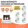 Bärbar smal utrustning HIFU hög intensitet fokuserad ultraljud ansiktslyftutrustning rynka borttagning med 3 eller 5 huvuden