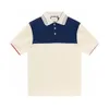 2024 Designer-Streifen Polo-Hemd T-Shirts Schlange Polos Biene Blumenmänner High Street Fashion Horse Polo Luxus T-Shir