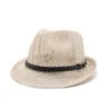 Bérets printemps / été masculin et féminin en tricot en tricot, chapeau de jazz bouclé respirant Panama Top