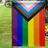 Ogrody flag 30x45cm Duma Transgender gej lesbijka tęczowe Banner Flagi ogrodowe