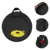 Väskor Cymbal Bag Black Tote Pockets Round Case Drum Kit förvaring Oxford Tyg Stick Instrument Holder Handtag