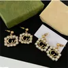 Women Designer Letters Earrings Stud Fashion Diamonds Gold Earring Luxury Earrings Jewelry Mens Hoop Earring Studs 2208041D