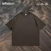 Inflation Soft Touch 100% Cotton Blank T Shirt Men 265GSM tung vikt överdimensionerad tshirt unisex hip hop tees 240409
