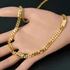 Biżuteria Zeadear 18K Gold Splated 45-60 cm Dubai łańcuch Naszyjnik dla mężczyzn Kobiet Hiphop Punk Scyk Six Accessaries Prezent 240418