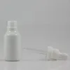 Botellas de almacenamiento de alta calidad Mini botella de vidrio de aceite esencial de 20 ml con cuentagotas de jade blanco perfume portátil