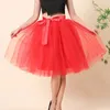 Skirts Princess Fairy Tulle Skirt Womens Dance Tutu Ball Gown Lolita Petticoat Party Puffy Ballet Dancewear Faldas