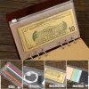 Bags 20Pcs A6 Zipper Binder Waterproof 6Holes Binder Pockets Clear PVC Binder Inserts Binder Envelopes Photos Collection of banknotes